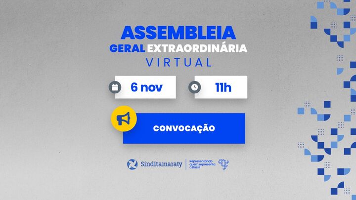 EDITAL Nº 08/2026 - CONVOCAÇÃO DA ASSEMBLEIA GERAL EXTRAORDINÁRIA 
