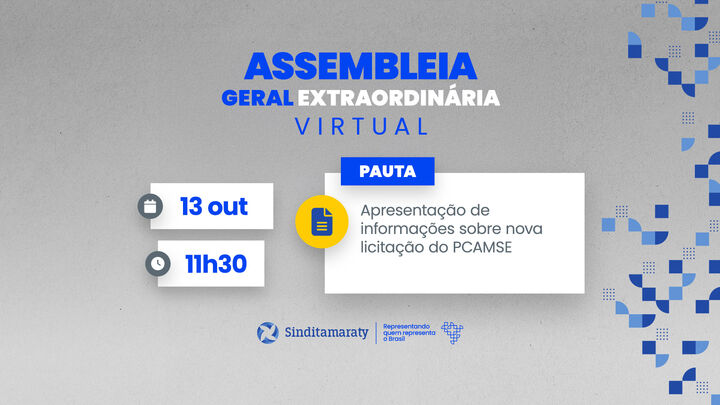 EDITAL Nº 05/2026 - CONVOCAÇÃO DA ASSEMBLEIA GERAL EXTRAORDINÁRIA 