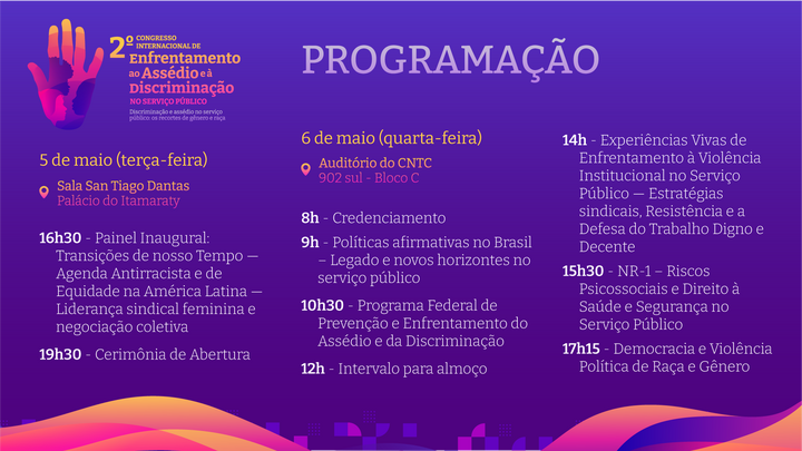 sindy 2congresso assedio programacao banner