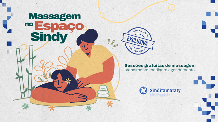 Mais um benefício: sessões de massagem no Espaço Sindy